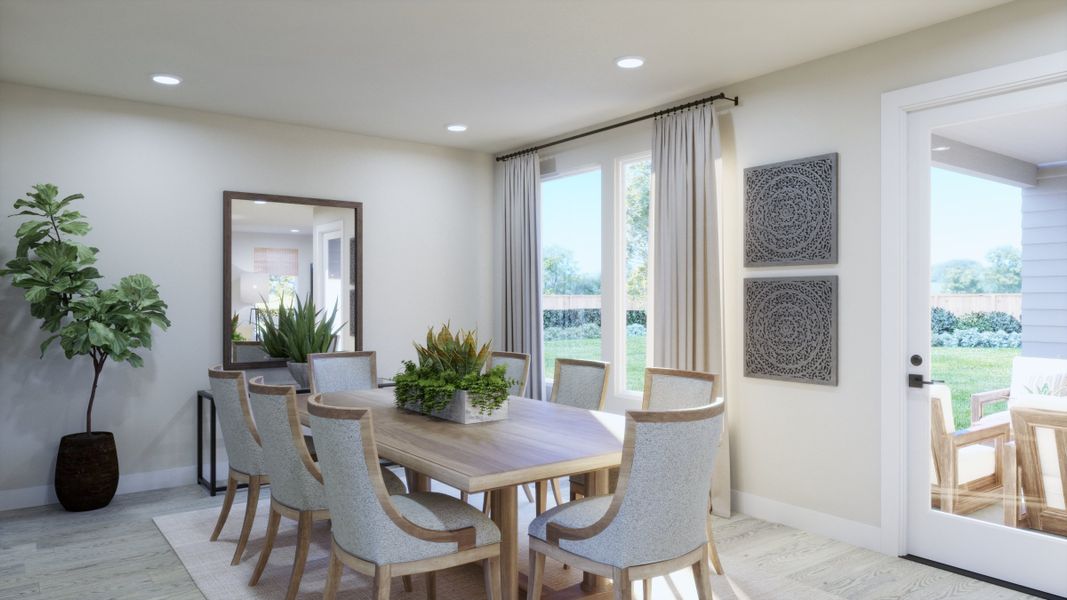 Representative furnished interior of a home built from the 3553 by Risewell Homes in Parkton Square, Kyle (Image 6). Representative furnished interior of a home built from the 3553 by Risewell Homes in Parkton Square, Kyle (Image 6).