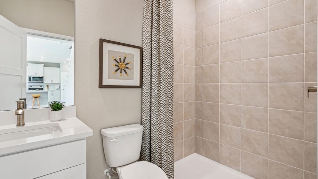 Furnished interior view inside a new home in Buchanan Trails, Newberry (Image 12).
