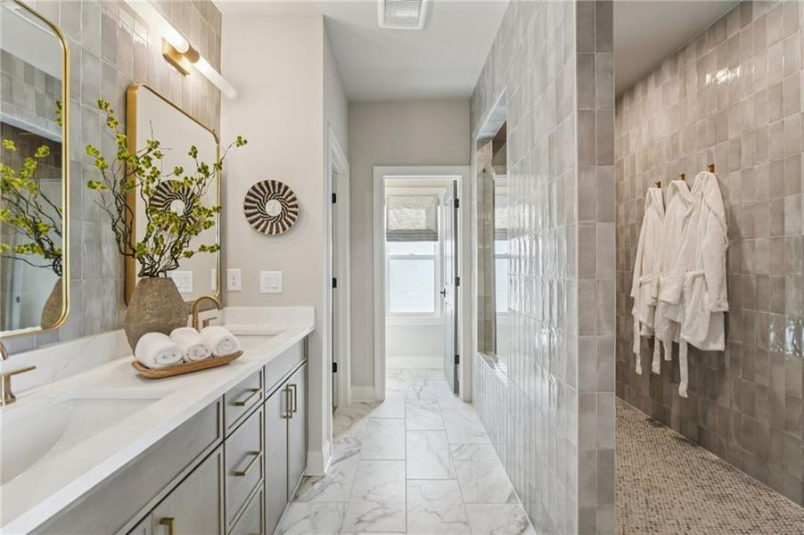 Furnished interior view inside a new home in Palisades Single Family, Cumming (Image 28).