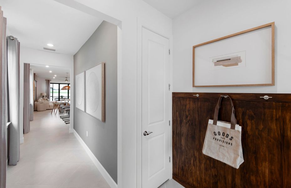 Welcoming entry foyer