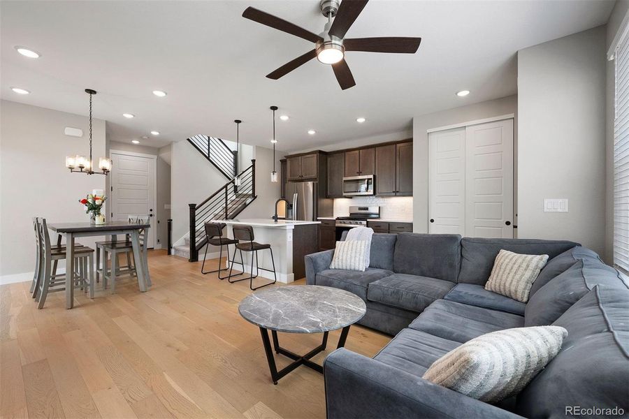 Furnished interior view inside a new home in , Denver (Image 12).