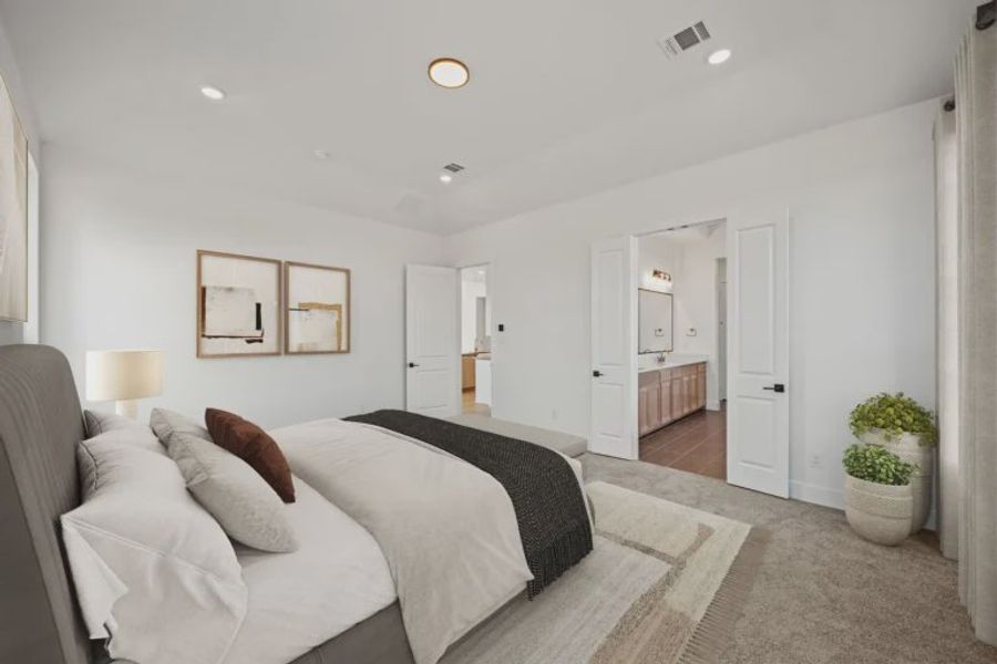 Furnished interior view inside a new home in Chatham Reserve, Providence Village (Image 13).