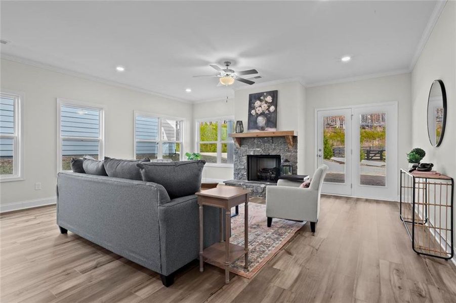 Furnished interior view inside a new home in Stratford at NatureWalk, Dallas (Image 29).