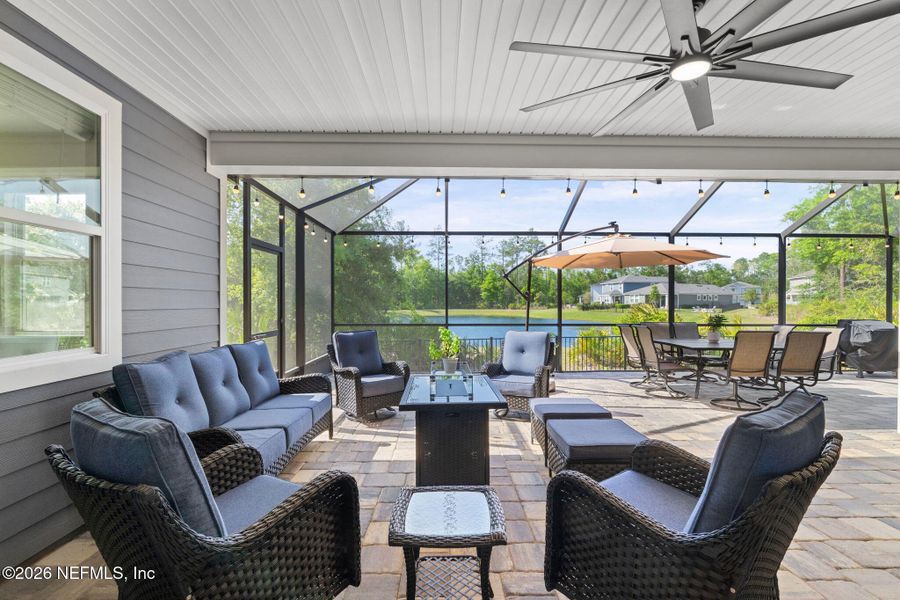 Exterior details and patio area of a home in RiverTown - Settlement, St. Johns (Image 22).