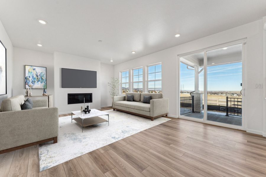 Furnished interior view inside a new home in Sky Ranch, Watkins (Image 3).