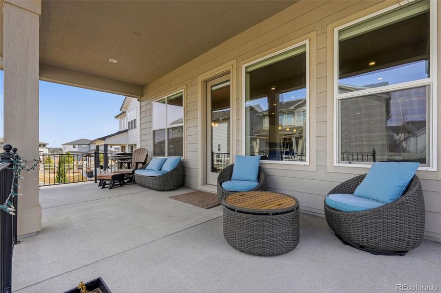 Exterior details and patio area of a home in , Parker (Image 4).