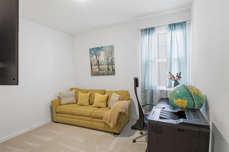 Furnished interior view inside a new home in Kings Ridge, Denton (Image 33). Furnished interior view inside a new home in Kings Ridge, Denton (Image 33).