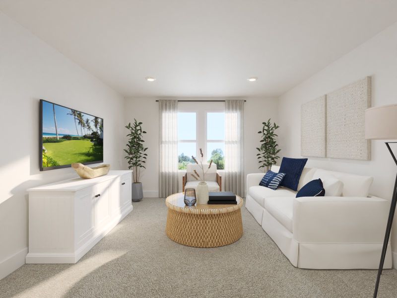 Furnished interior view inside a new home in Station Hill - Estate Series, Franklin (Image 6).