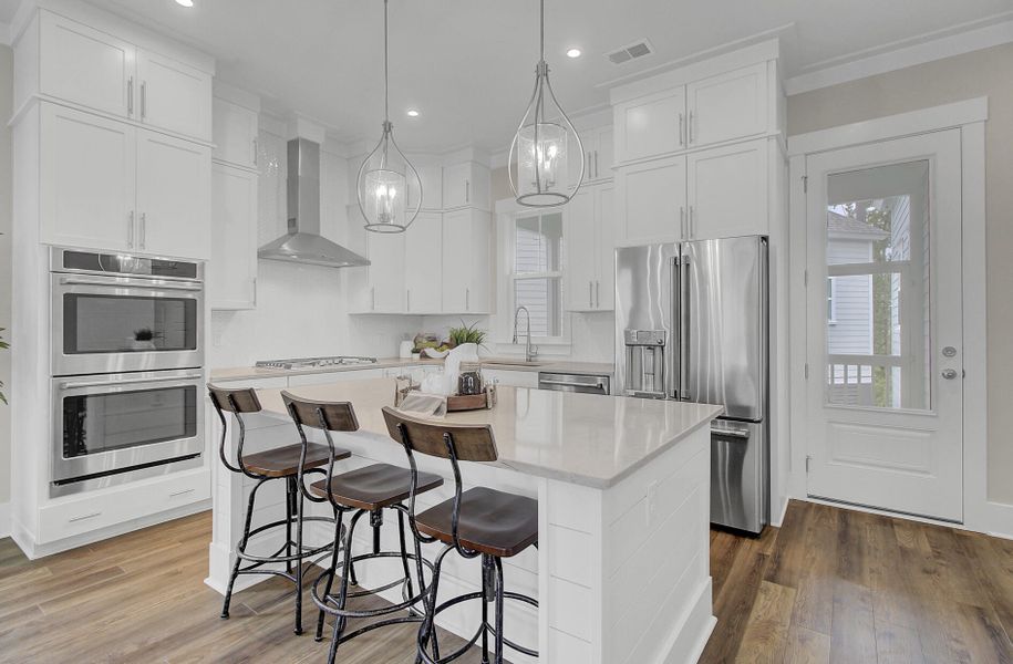 Furnished interior view inside a new home in Indigo Grove Single Family Homes, Johns Island (Image 4). Furnished interior view inside a new home in Indigo Grove Single Family Homes, Johns Island (Image 4).