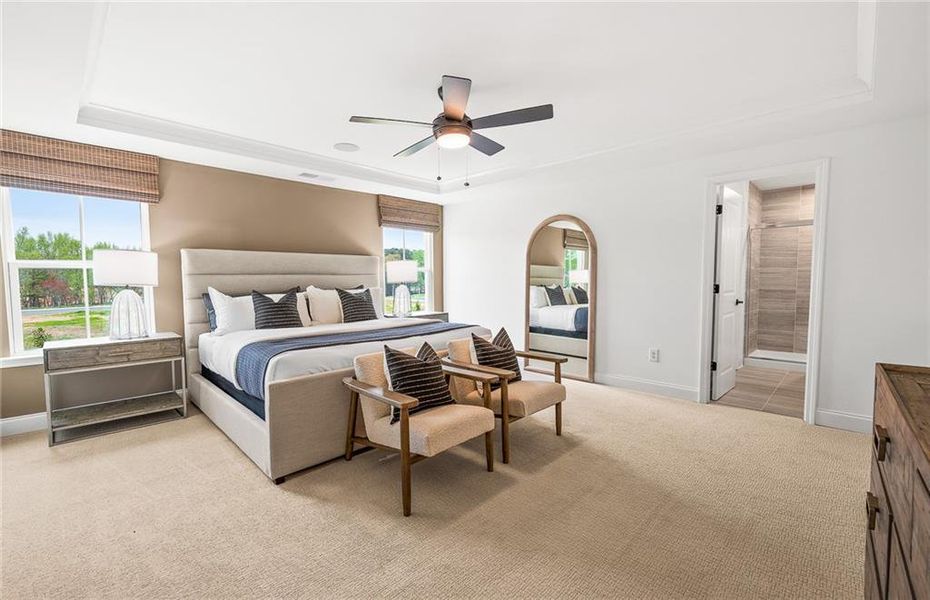 Furnished interior view inside a new home in Berkeley Mill, Cumming (Image 14).