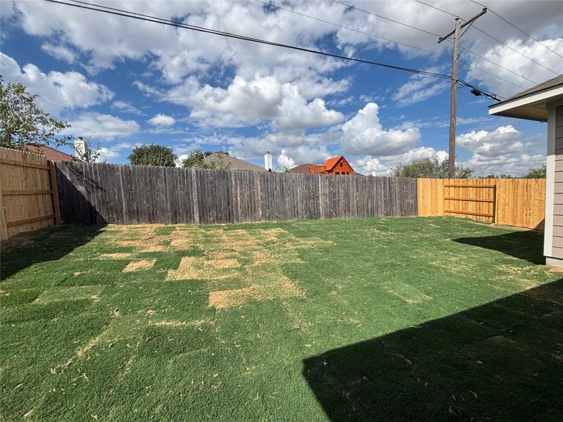 Exterior details and patio area of a home in Covered Bridge, Hutto (Image 4). Exterior details and patio area of a home in Covered Bridge, Hutto (Image 4).