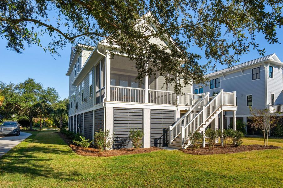 Exterior details and patio area of a home in , Johns Island (Image 47). Exterior details and patio area of a home in , Johns Island (Image 47).