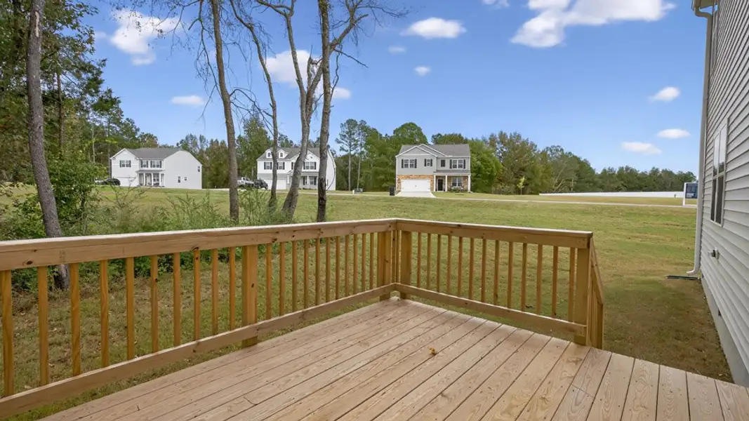 Exterior details and patio area of a home in Baker Farm, Youngsville (Image 3).
