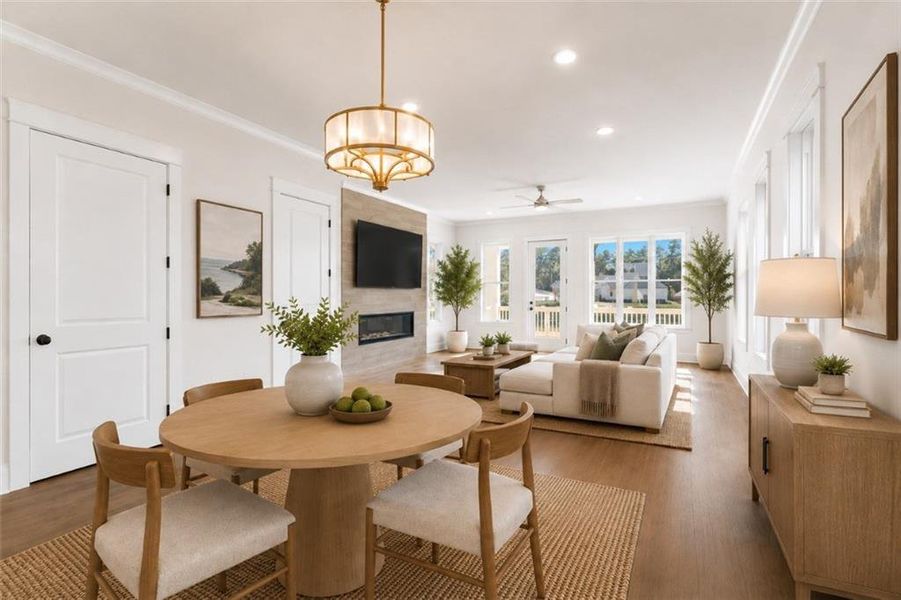 Furnished interior view inside a new home in Archerfield, Smyrna (Image 4).