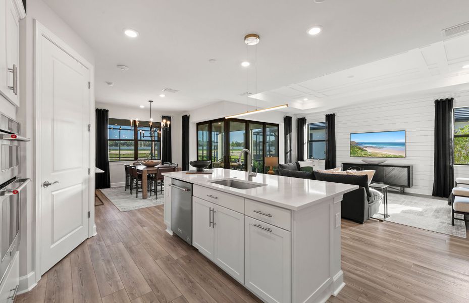 Furnished interior view inside a new home in Cedar Grove at The Woodlands, North Port (Image 8).