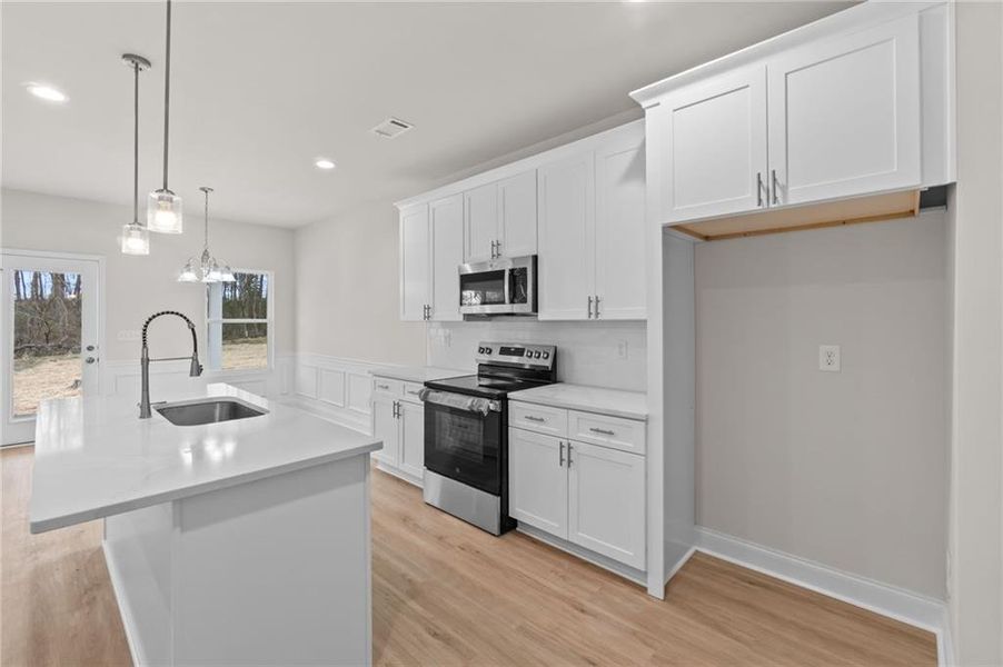 Furnished interior view inside a new home in , Commerce (Image 5).