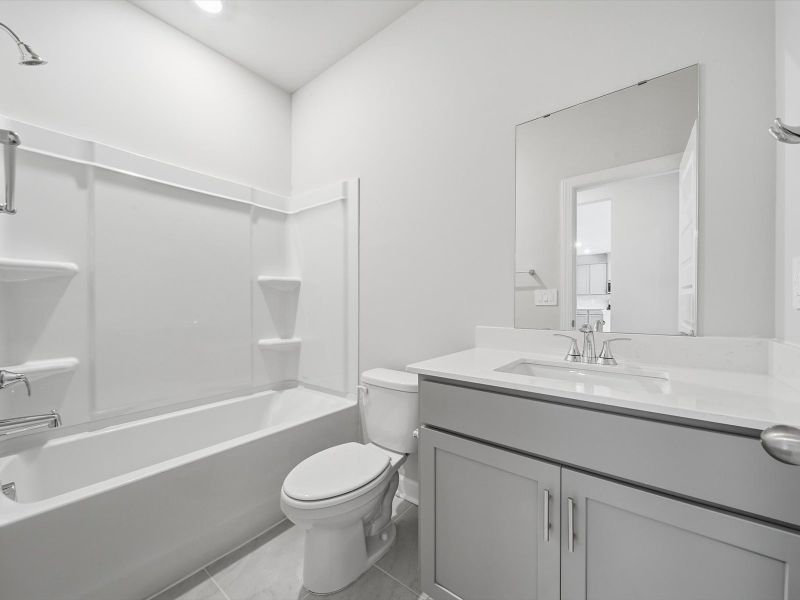 Furnished interior view inside a new home in The Farm at Wells Creek - Signature Collection, Gray Court (Image 7).