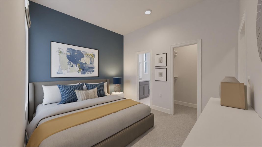 Furnished interior view inside a new home in Oakberry Trails, Waller (Image 13).