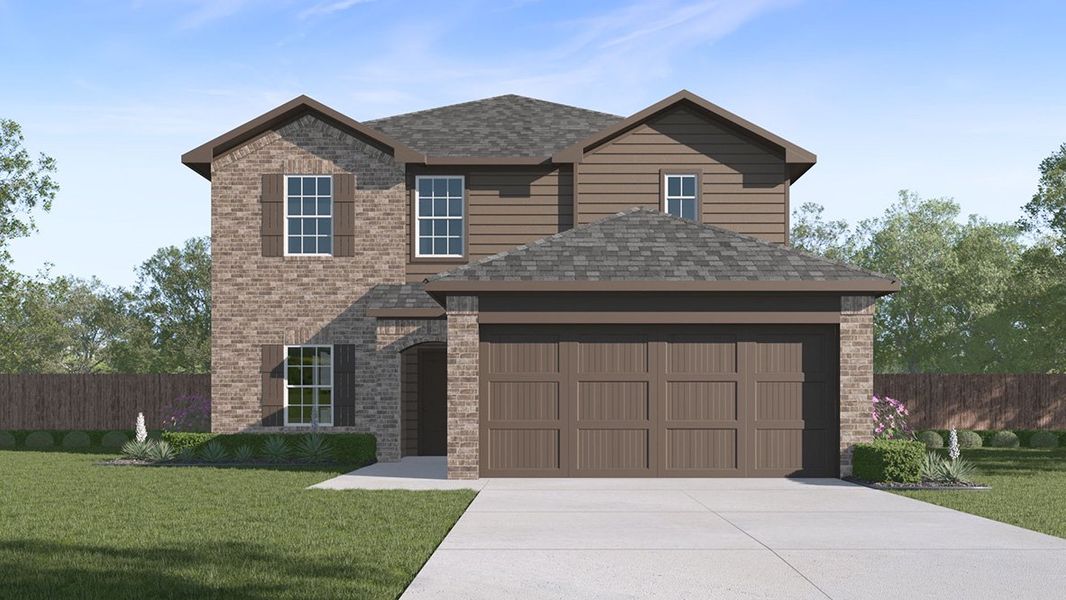 Representative exterior photo of a completed home built from the The Callum by D.R. Horton in Avenida, Converse, TX (Image 5).