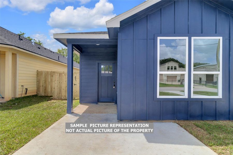 Exterior details and patio area of a home in , Willis (Image 3).