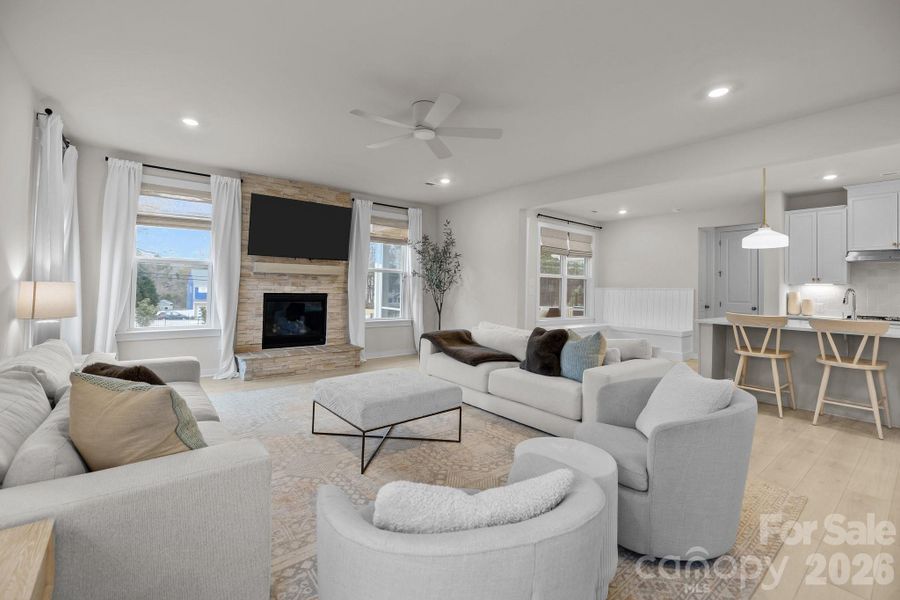 Furnished interior view inside a new home in , Mint Hill (Image 16).