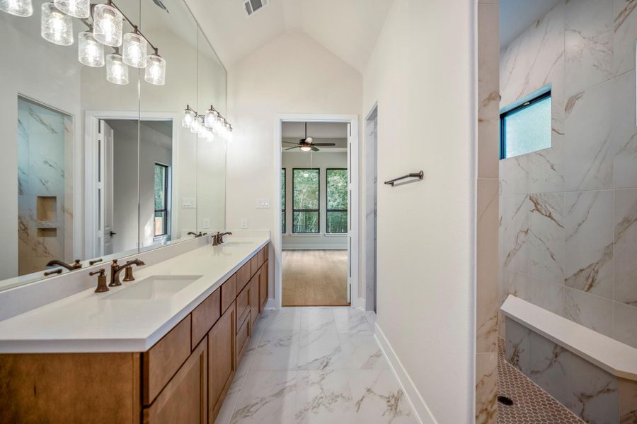 Furnished interior view inside a new home in The Woodlands Hills, Willis (Image 13). Furnished interior view inside a new home in The Woodlands Hills, Willis (Image 13).