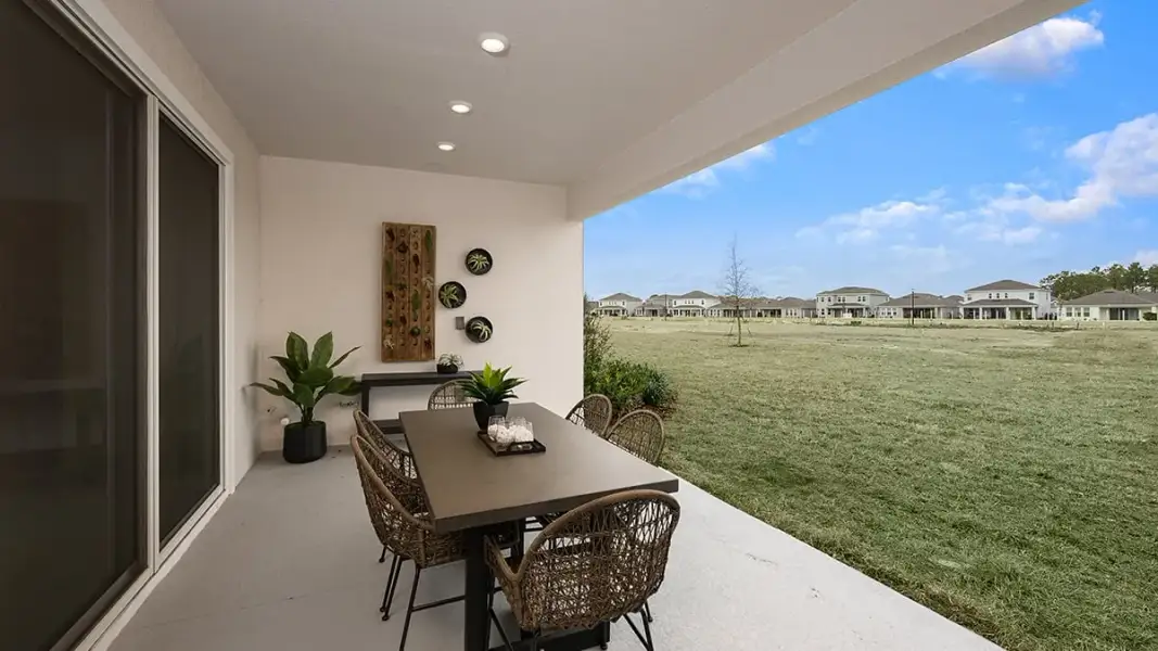 Representative exterior details of a home built from the Bainbridge by Taylor Morrison in Azure at Solaeris, Port St. Lucie (Image 3).