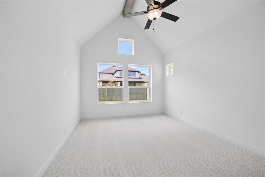 Spacious, unfurnished interior of a new home in Pecan Square - Gardens, Northlake (Image 19). Spacious, unfurnished interior of a new home in Pecan Square - Gardens, Northlake (Image 19).