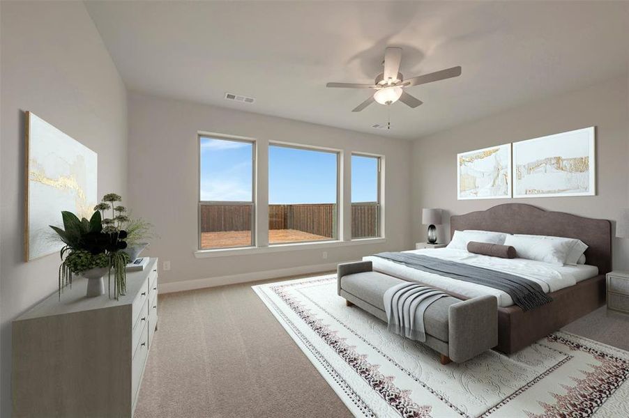Furnished interior view inside a new home in Myrtle Creek, Waxahachie (Image 14). Furnished interior view inside a new home in Myrtle Creek, Waxahachie (Image 14).