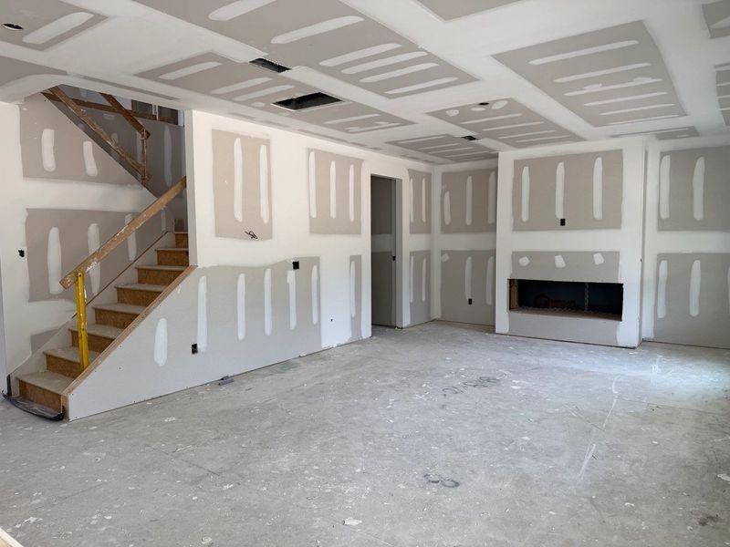 In-progress construction of a new home in The Point, Rolesville, NC (Image 7).