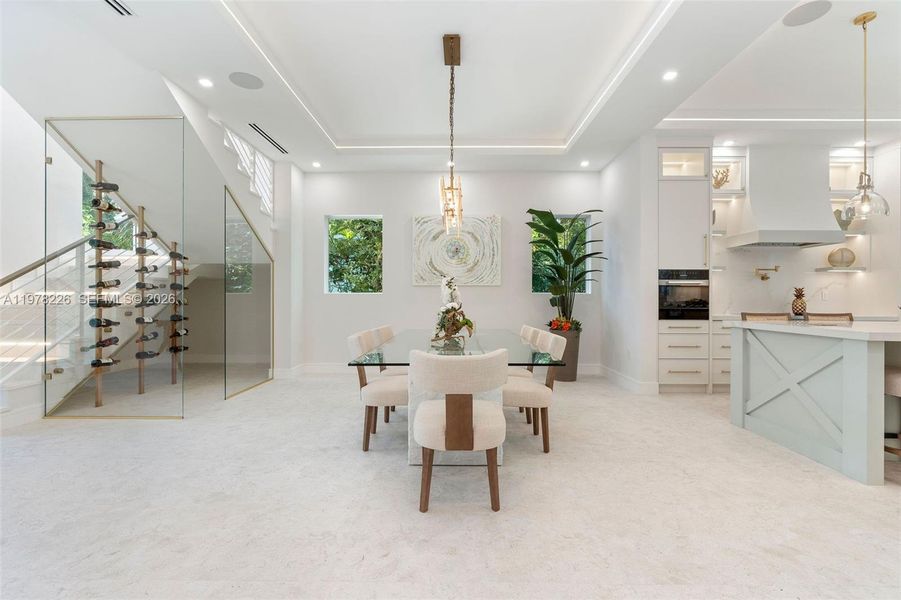 Furnished interior view inside a new home in , Islamorada, Village of Islands (Image 15).