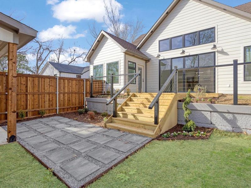 Exterior details and patio area of a home in , Bells (Image 25).