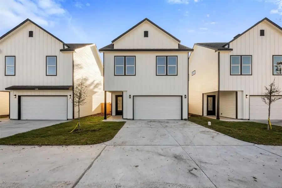 Front exterior of a new home in , Houston, TX, highlighting curb appeal (Image 1). Front exterior of a new home in , Houston, TX, highlighting curb appeal (Image 1).