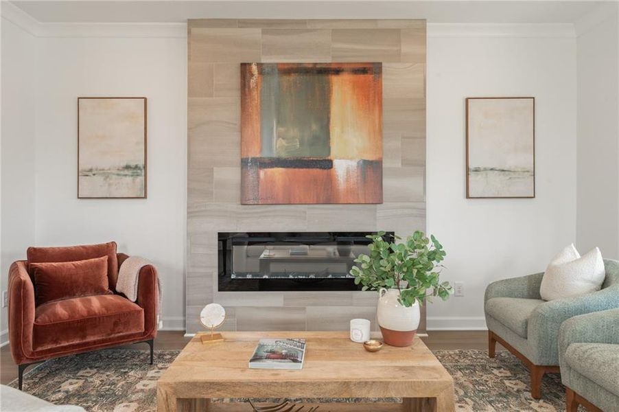 Furnished interior view inside a new home in Wilkins Walk, Mableton (Image 18).