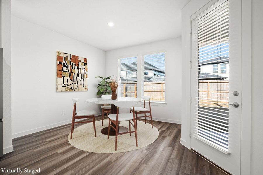 Furnished interior view inside a new home in Harvest Green, Richmond (Image 19). Furnished interior view inside a new home in Harvest Green, Richmond (Image 19).