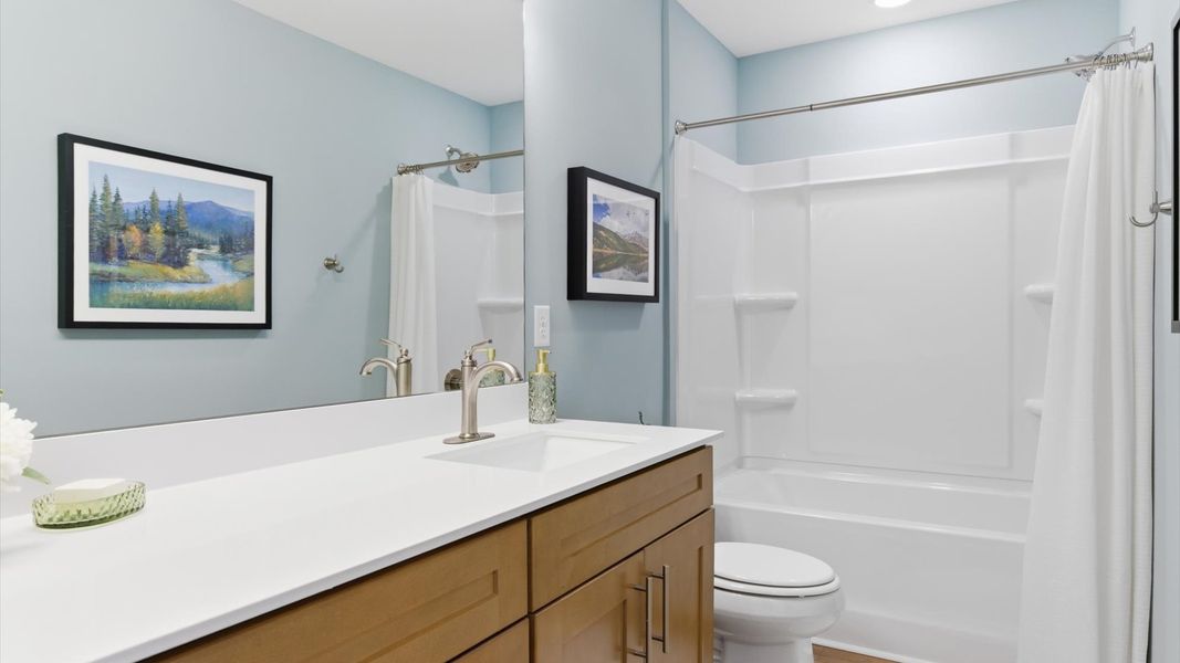 Representative furnished interior of a home built from the Arlington by DRB Homes in Benjamin's Grove, Woodruff (Image 38).