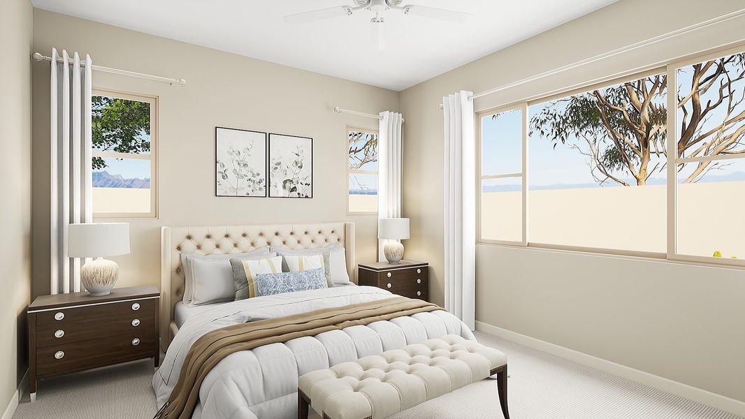 Representative furnished interior of a home built from the Artesa Plan 3515 by Tri Pointe Homes in Waterston Central, Gilbert (Image 7).