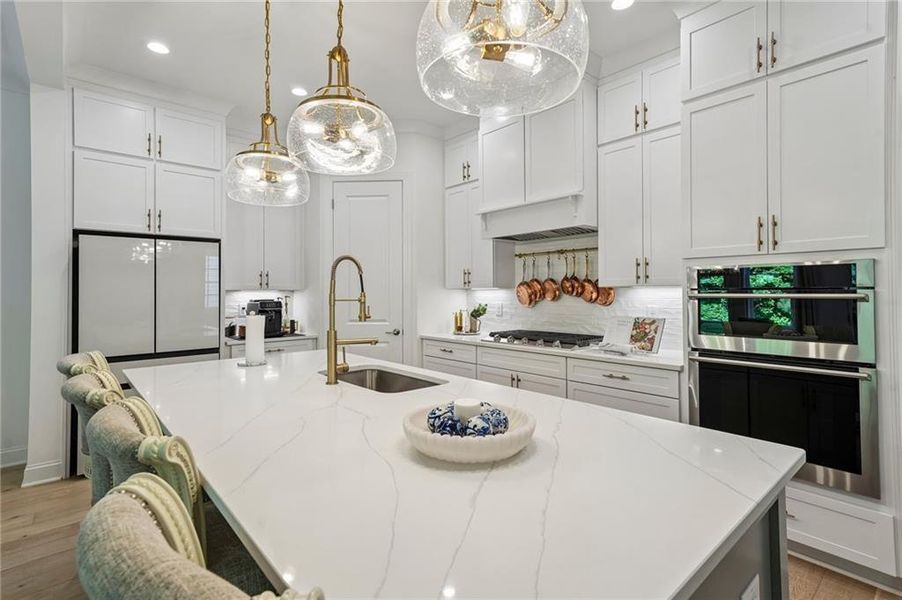 Furnished interior view inside a new home in Lakeside at River Green, Canton (Image 63).