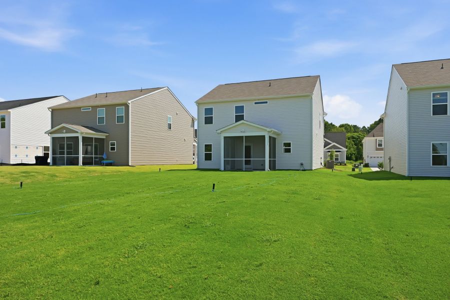 Exterior details and patio area of a home in Piper Creek, Newton (Image 27).