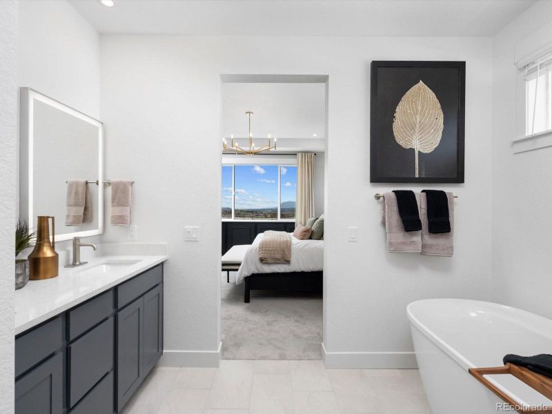 Furnished interior view inside a new home in Jackson Creek, Monument (Image 17).