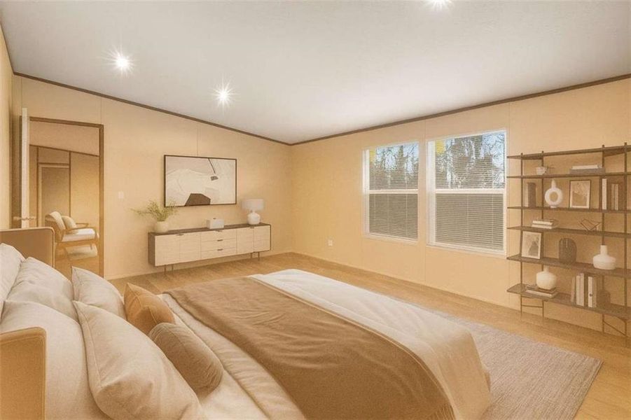 Furnished interior view inside a new home in , Ellijay (Image 30).