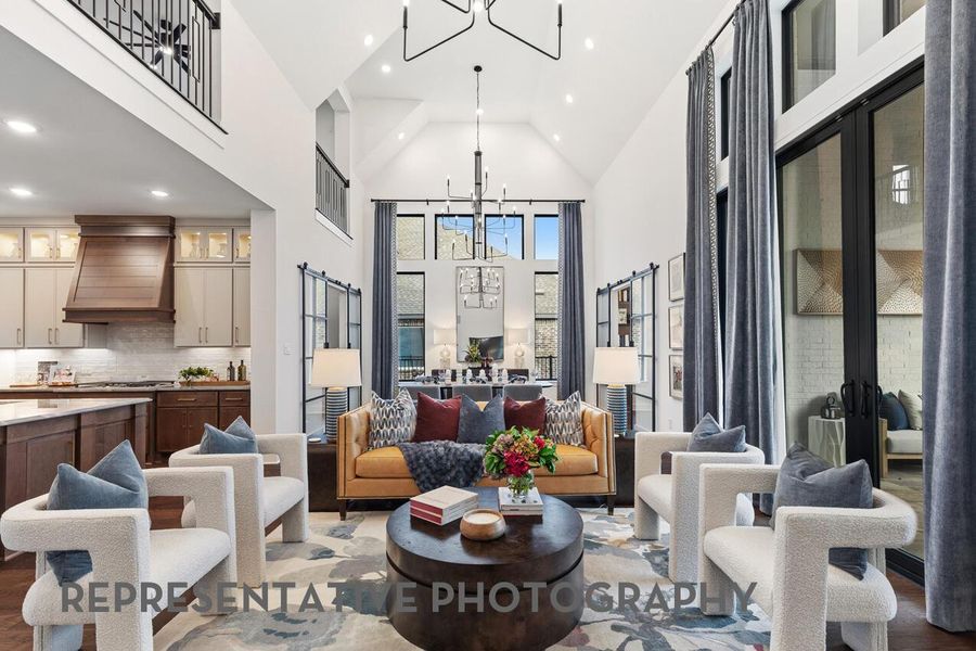 Furnished interior view inside a new home in Parten: 75ft. lots, Austin (Image 7).