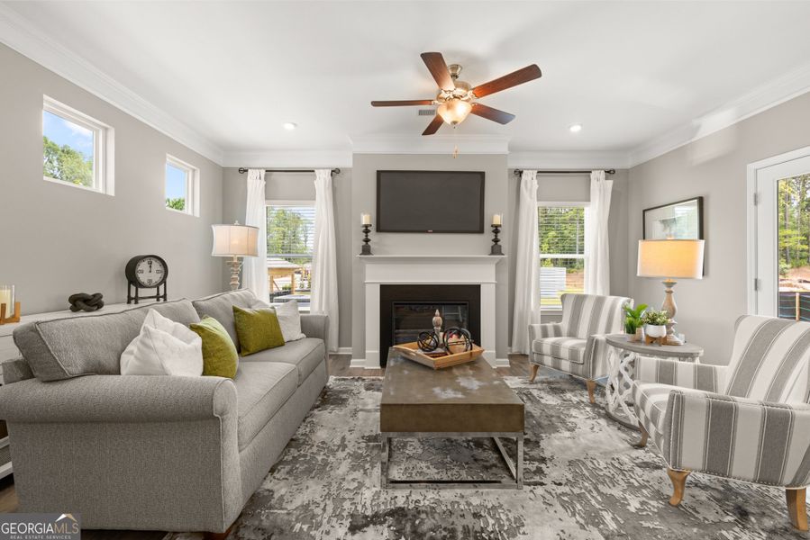 Furnished interior view inside a new home in Trellis Park, Hampton (Image 12).