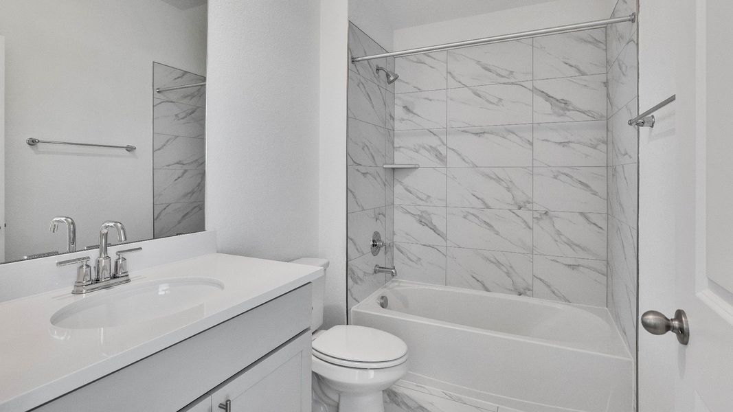 Furnished interior view inside a new home in Creeks Crossing, Elgin (Image 7).