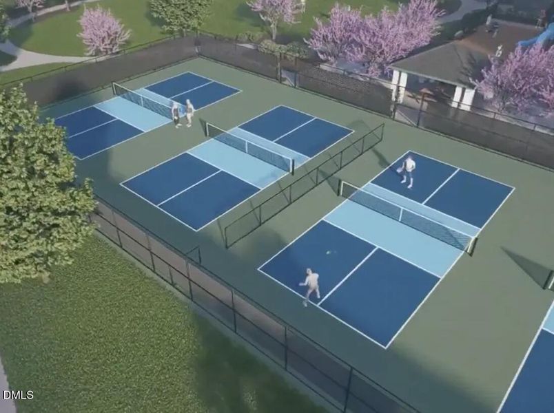 Pickle Ball courts Rendering only