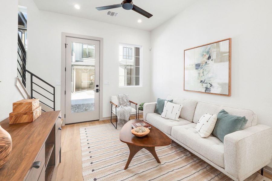 Furnished interior view inside a new home in , Austin (Image 16).