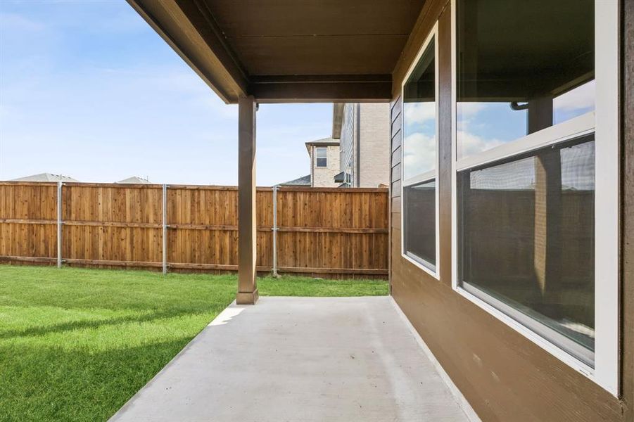 Exterior details and patio area of a home in Sicily, Princeton (Image 3).