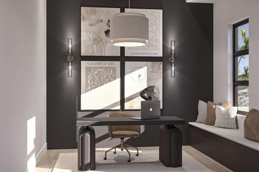 Furnished interior view inside a new home in , Tampa (Image 6). Furnished interior view inside a new home in , Tampa (Image 6).