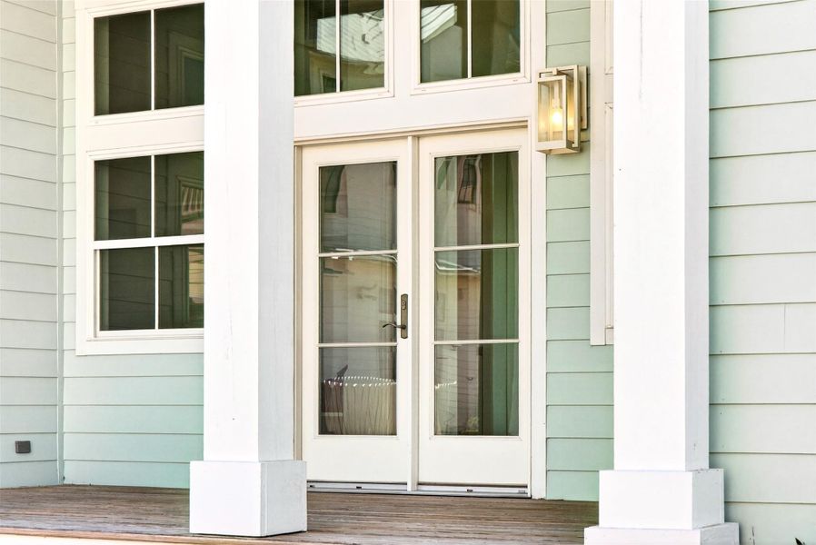 Exterior details and patio area of a home in , Port Aransas (Image 27).