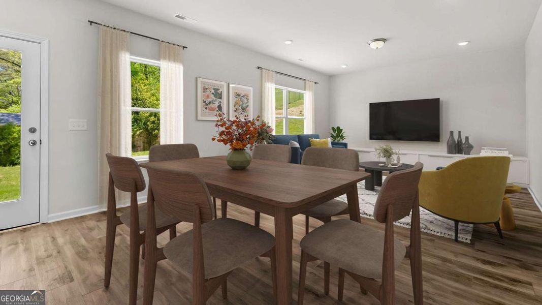 Furnished interior view inside a new home in Stonebridge North, Macon (Image 3).
